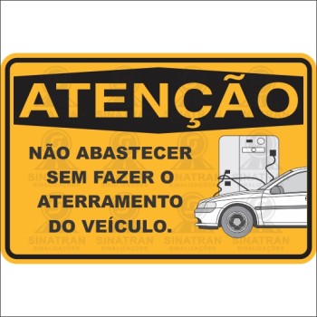   Não abastecer sem fazer o aterramento do veículo 